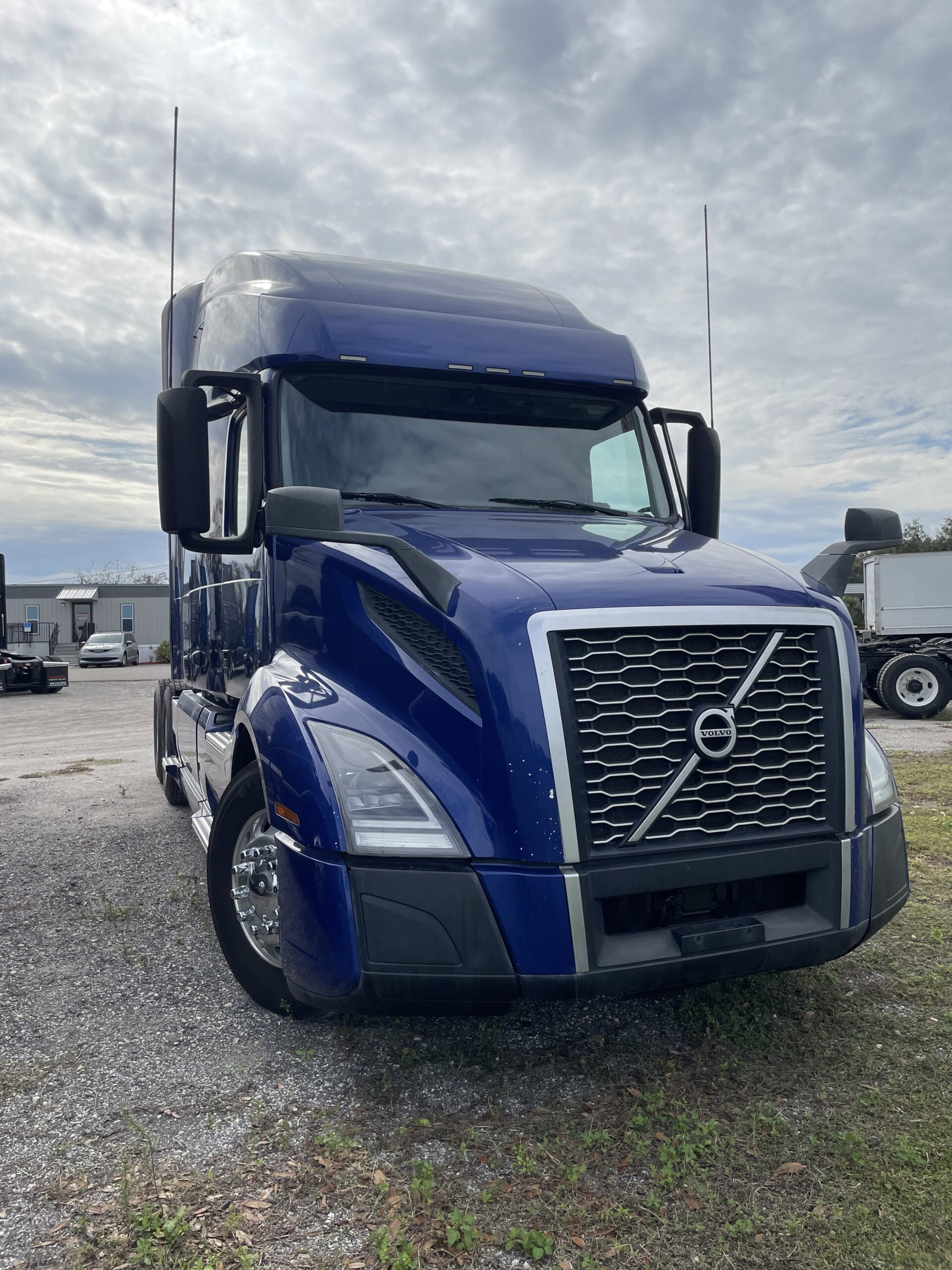 Blue Semi Truck